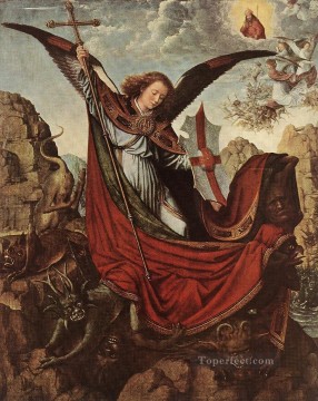 David Gerard Painting - Altarpiece of St Michael Gerard David